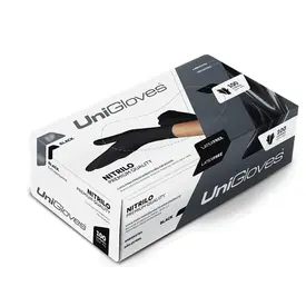 LUVA PROC NITRILO BLACK P - UNIGLOVES