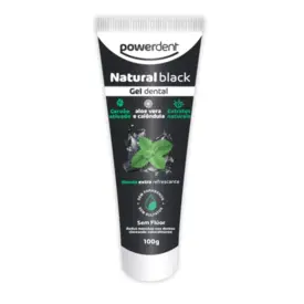 GEL DENTAL NATURAL BLACK 100G - POWERDENT