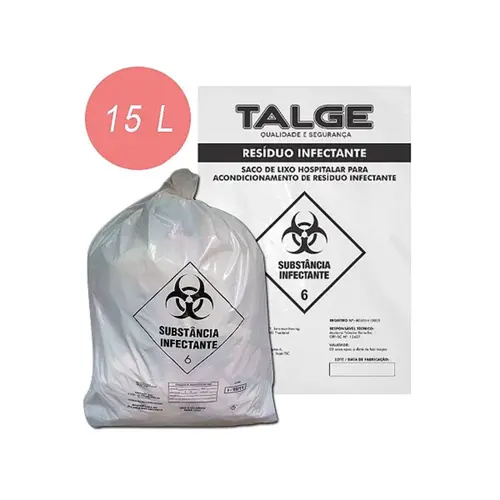 SACO P/RESIDUOS INFEC. 15L - TALGE