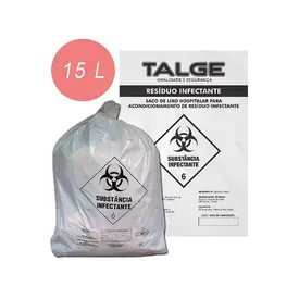 SACO P/RESIDUOS INFEC. 15L - TALGE