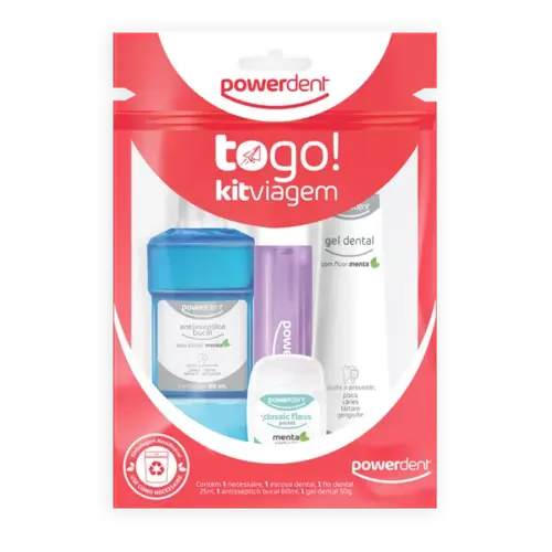 KIT DE HIGIENE ORAL VIAGEM TO GO - POWERDENT