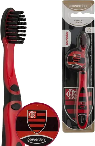 ESCOVA DENTAL KIDS TORCEDOR FLAMENGO - POWERDENT