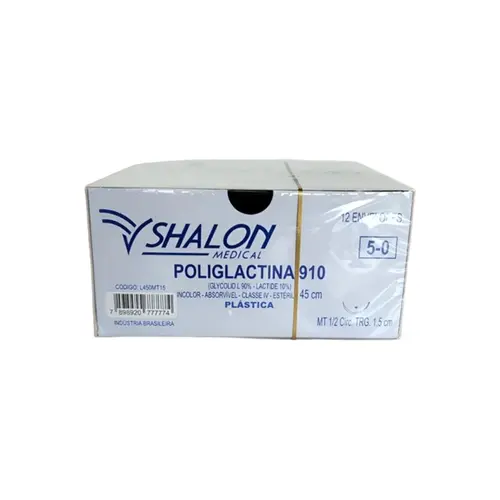 FIO POLIGLACTINA 5-0 C/AG 1,5MR  - SHALON