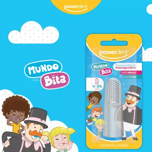 ESCOVA MASSAGEADORA MUNDO BITA - POWERDENT