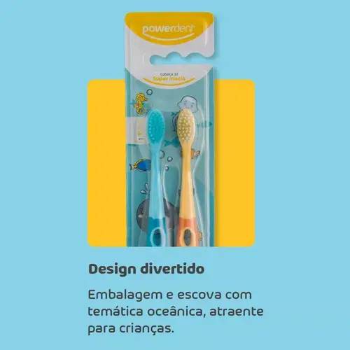ESCOVA INFANTIL OCEAN KIDS PACK DUPLO - POWERDENT