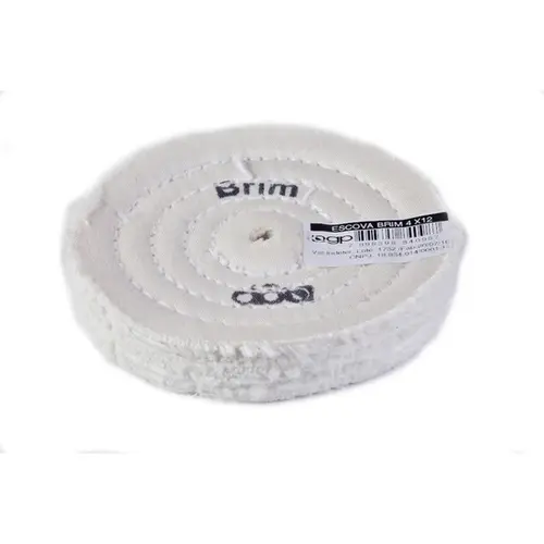 ESCOVA DE BRIM BRANCO 4  12MM NOVA OGP