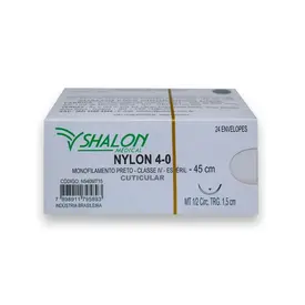 NYLON MON.PRETO 4-0 C/AG.1.5MT - SHALON