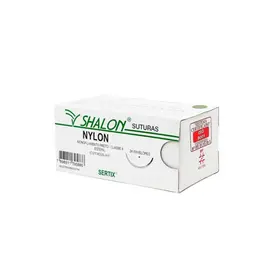 FIO DE SUTURA NYLON 2-0 TRG 2,0 CM SHALON