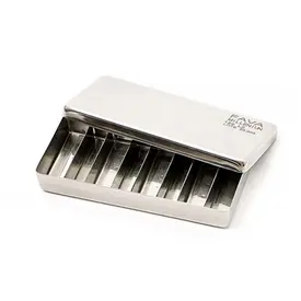 ESTOJO INOX 12X5X2CM P/ENDO C/8 DIV MILLENIUN FAVA