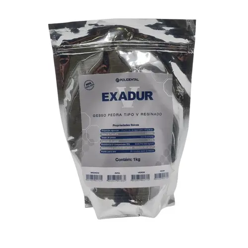GESSO EXADUR V 1KG ROSA - POLIDENTAL