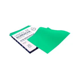 LENCOL DE BORRACHA 15X15 VERDE MENTA MEDIO C/26 - MICRODONT