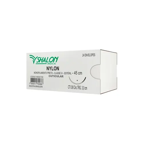 NYLON MON.PRETO 4-0 C/AG.2 CTI - SHALON