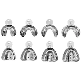 MOLDEIRA C/8 PCS RASA DESDENTADO PERFURADA ALUMINIO TECNODENT