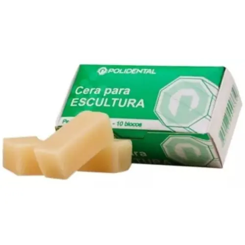 CERA P/ESCULTURA 10 BLOCOS 72G MICRO NATURAL - POLIDENTAL
