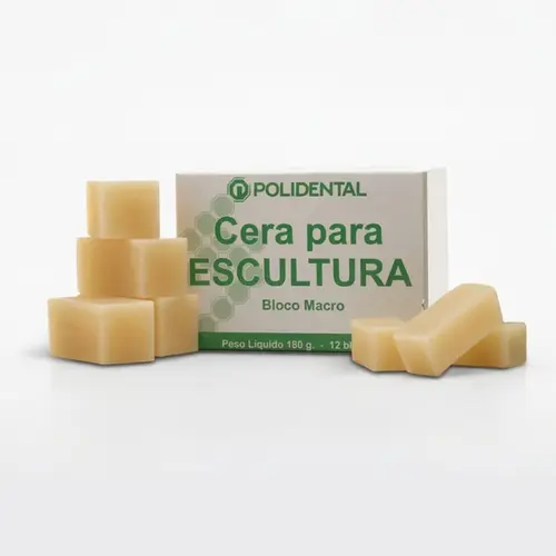 CERA P/ESCULTURA 12 BLOCOS 190G MACRO - POLIDENTAL