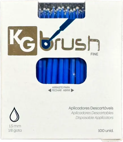 PINCEL KG BRUSH FINO AZUL C/100 - KG SORENSEN