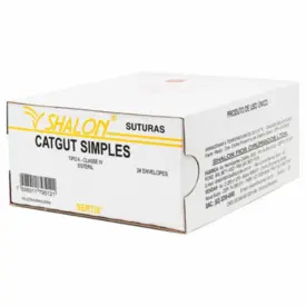 CATGUT SIMPLES 4-0 C/AG.1,5MT  - SHALON