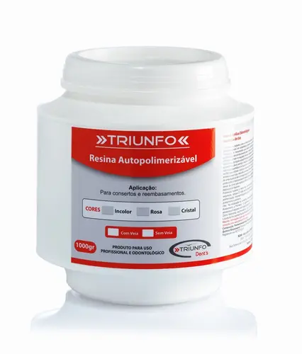 RESINA AUTOPOLIMERIZAVEL SEM VEIA T1KG ROSA MEDIO