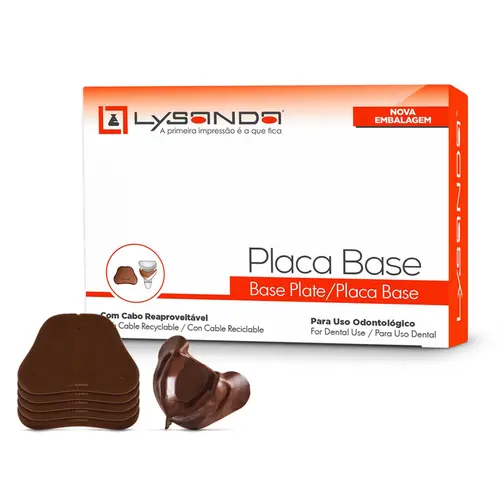 PLACA BASE MARROM GROSSA UND - LYSANDA