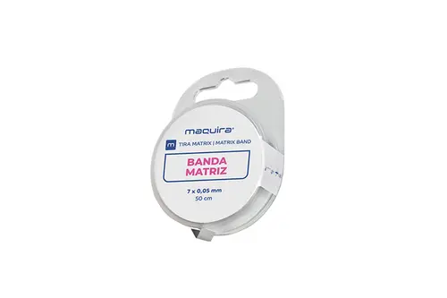 BANDA MATRIZ DE ACO INOX 0.05 X 7 MM ( 50 CM ) - MAQUIRA