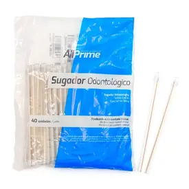 SUGADOR DESCARTAVEL TRANSPARENTE 40UNID. - ALLPRIME