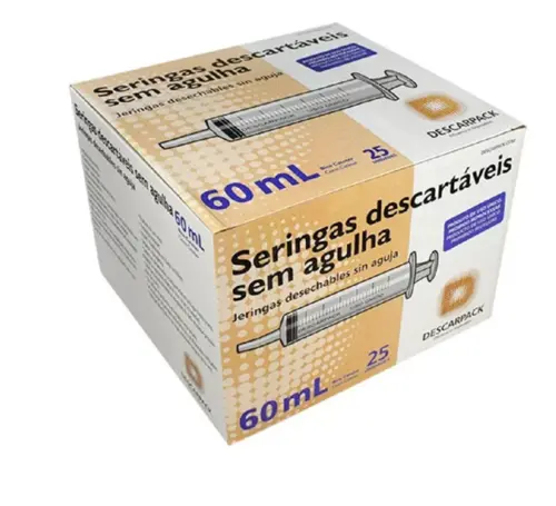 SERINGA DESC 60ML S/AG CATETER DESCARPACK