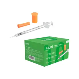 SERINGA INSULINA 0.3 ML C/ AGULHA FIXA C/100 MULTI