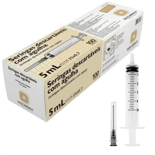 SERINGA DESC 05ML AG 25X0.7 SLIP DESCARPACK