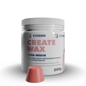 CERA P/ CARACTERIZACAO CREATE WAX - ROSA MEDIO 250GR - EVODEN
