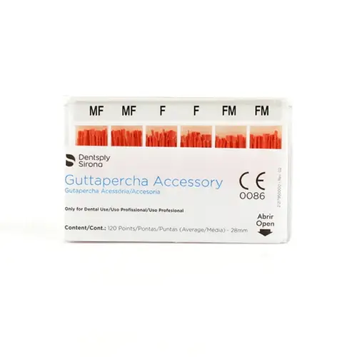 GUTA PERCHA ACESSORIA SORT (MF-F-FM) C/ 120 - DENTSPLY