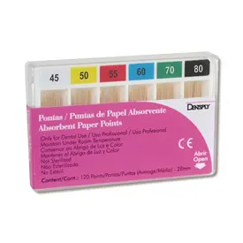 CONE DE PAPEL N 45-80 ABS C/120 DENTSPLY