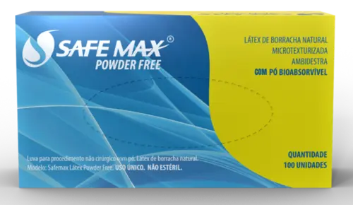 LUVA P/ PROCED COM PO SAFEMAX TAM M - BY SUPERMAX