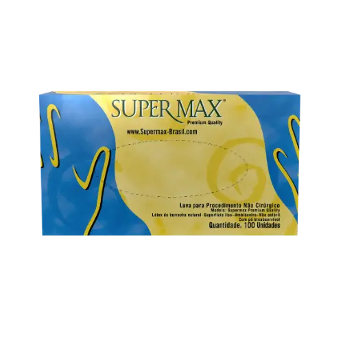 LUVA P/ PROCED COM PO SAFEMAX TAM EP - BY SUPERMAX