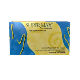 LUVA P/ PROCED COM PO SAFEMAX TAM EP - BY SUPERMAX
