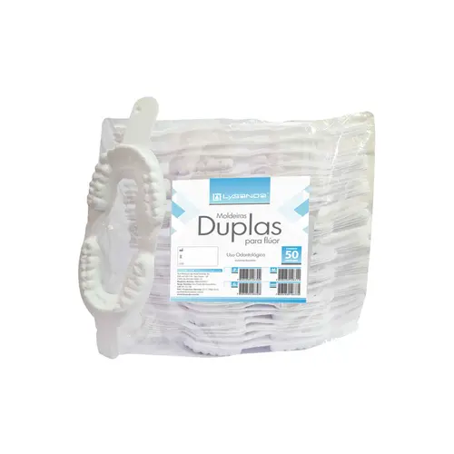MOLDEIRA DUPLA PARA FLUOR MEDIA C/50 - LYSANDA