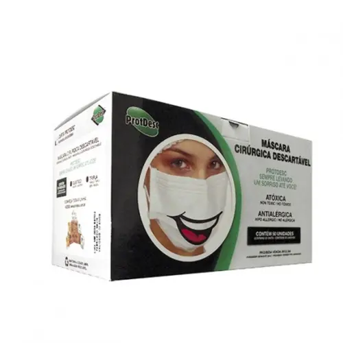 MASCARA TRIPLA ELASTICO SORRISO PROTDESC CX 50 UN