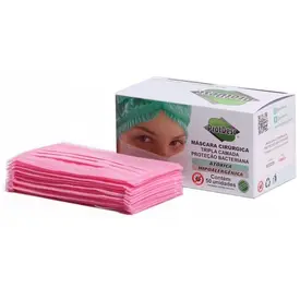 MASCARA TRIPLA ELASTICO ROSA PROTDESC CX 50 UN