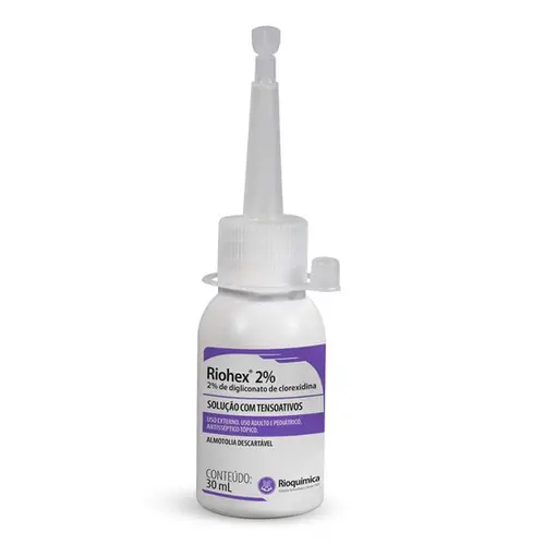 ANTISSÉPTICO TÓPICO DEGERMANTE 100ML RIOHEX 2% - RIOQUIMICA