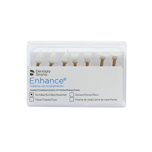 PONTA DE SILICONE POLIM RESINA SORTIDO ENHANCE DENTSPLY