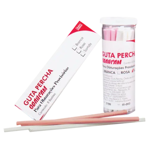 GUTA PERCHA BASTAO C/8 BRANCA ODANCHAN DENTSPLY