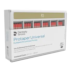 CONE DE GUTA PROTAPER F2 28MM C/60 MAILLEFER DENTSPLY