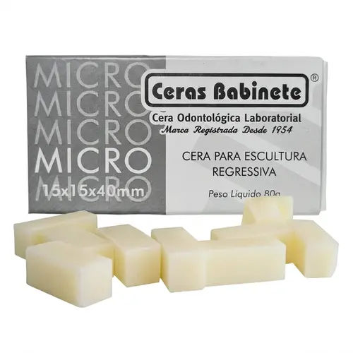 CERA ESCULTURA MICRO BRANCA 80G - BABINETE