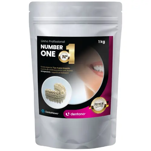 GESSO DENTONA NUMBER 1 - 1KG - COR MURILO/DARLOS - DENTONA