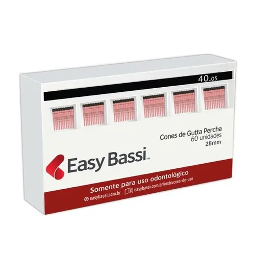 CONE DE GUTA PERCHA BASSI 25.05 CX C/60 UN - EASY