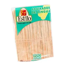 ABAIXADOR DE LINGUA PALITO MADEIRA 100UNID ESTILO