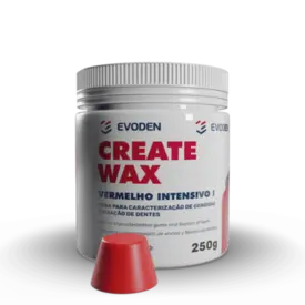 CERA P/ CARACTERIZACAO CREATE WAX - VERMELHO INTENSIVO I 250GR - EVODEN