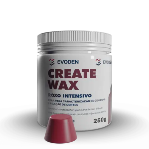CERA P/ CARAC CREATE WAX - ROXO INTENSIVO 250GR - EVODEN